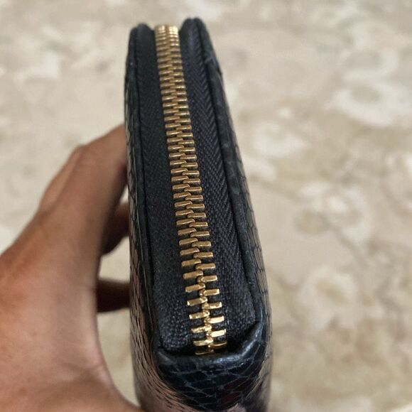 See By Chloe Python Leather Large Zippered Clutch Wallet - Picture 5 of 17